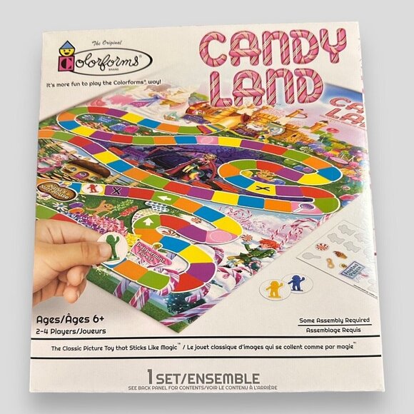 Colorforms Candy Land Game Set It’s More Fun To Play The Colorform Way NEW - Picture 1 of 10